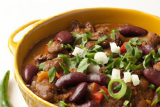 Hearty Beef and Bean Chili: A Flavorful Comfort Classic