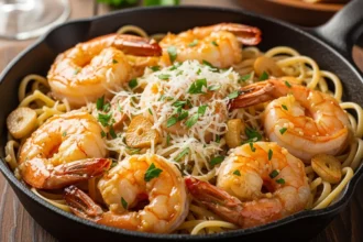 Garlic Parmesan Shrimp Scampi Recipe with Only 5 Ingredients