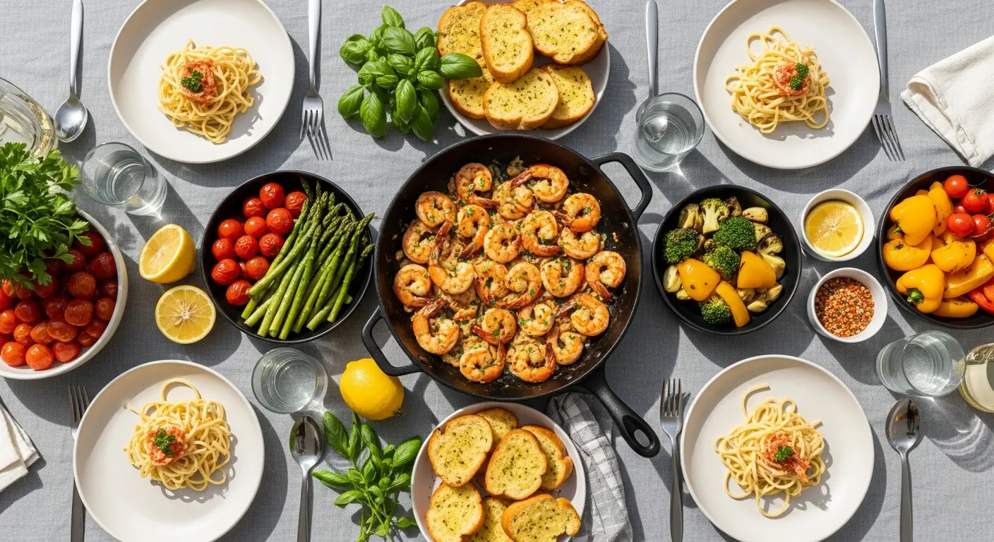 Garlic Parmesan Shrimp Scampi Recipe with Only 5 Ingredients
