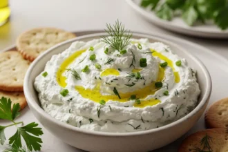 Creamy Herbed Goat Cheese Spread Perfect for Crackers