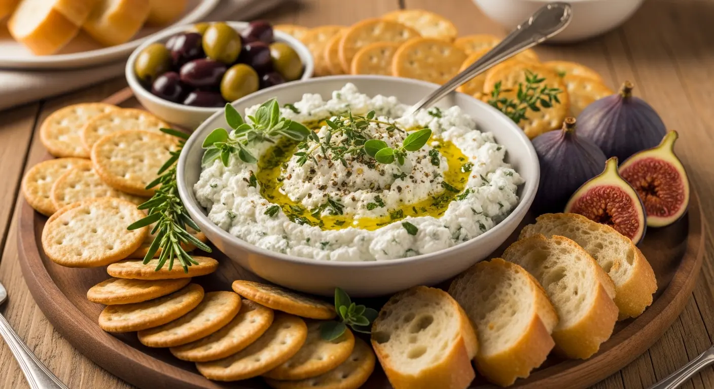Creamy Herbed Goat Cheese Spread Perfect for Crackers