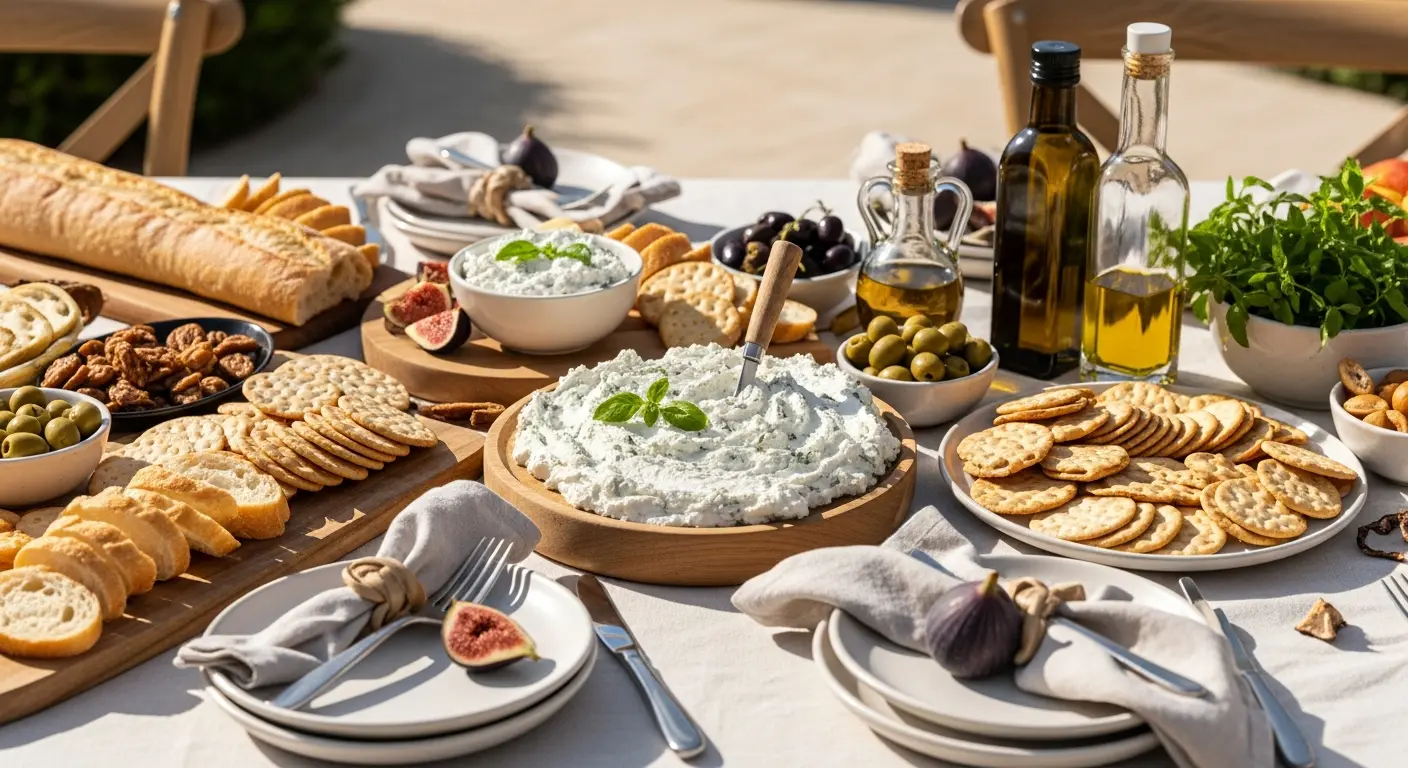 Creamy Herbed Goat Cheese Spread Perfect for Crackers