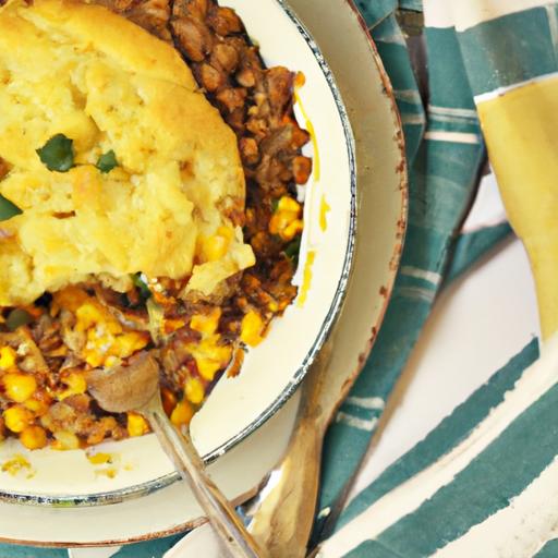 Hearty pantry Shepherd's Pie with Savory Lentil Twist