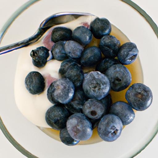 sweet Harmony: Greek yogurt with Honey and Blueberries