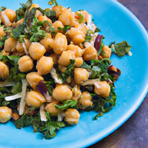 Vibrant Curry Chickpea & Kale Salad: A Nutritious Boost