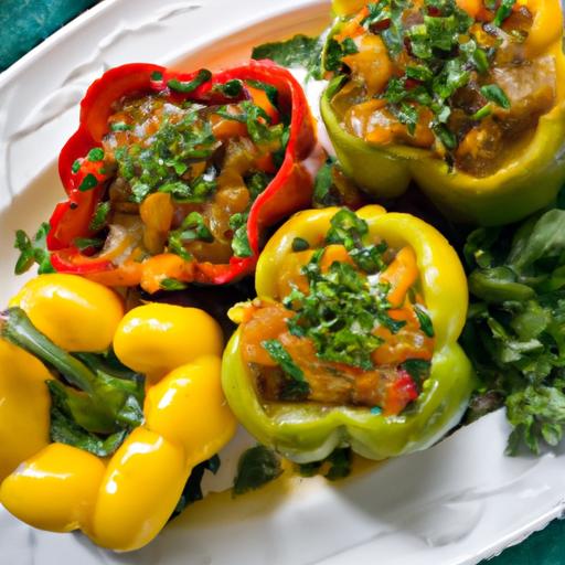 Vibrant⁢ Vegetarian stuffed Peppers:‌ A Flavorful​ Delight