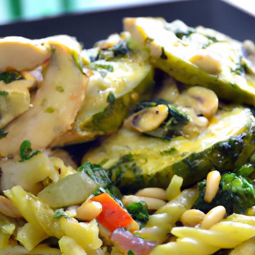 Quick & Flavorful:⁣ 15-Minute Pesto Chicken ⁤Veggie ⁤Skillet