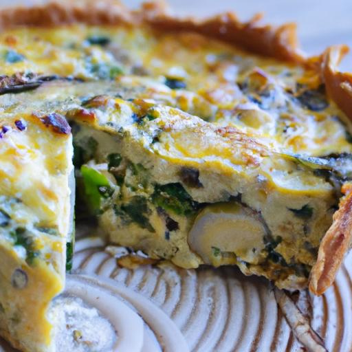 Wholesome Low-Carb Mushroom & Spinach Quiche delight