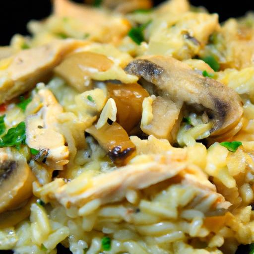 Creamy One-Pot chicken & Mushroom Orzo: Easy Comfort Meal