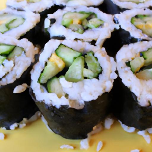 Fresh & Flavorful: Vegan Avocado Cucumber Sushi Rolls