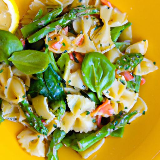 Zesty Plant-Based Pasta Salad with Bright Lemon Dressing