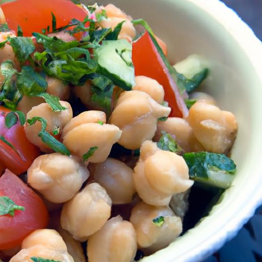 Quick & Fresh: Mediterranean Chickpea Salad from cans