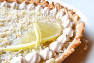 Zesty Vegan Lemon Tart with a Crispy Coconut Crust Delight