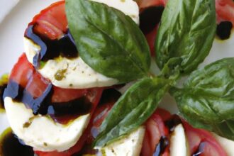 Timeless Caprese Salad: Fresh Flavors with Balsamic Glaze