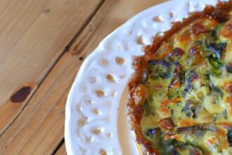 Wholesome Low-Carb Mushroom & Spinach Quiche Delight