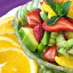 Zesty Fresh Fruit Salad with Refreshing Lime Mint Dressing