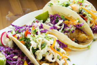 Fresh & Flavorful: Easy Fish Tacos with Crunchy Cabbage Slaw