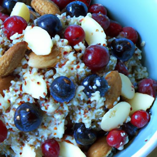 Energize Mornings: Quinoa Bowl with Berries ⁢& Almonds