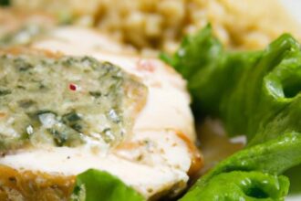 Easy 5-Ingredient Pesto Mozzarella Stuffed Chicken Recipe