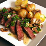Sizzling One-Pan Garlic Butter Steak Bites with Potatoes Delight
