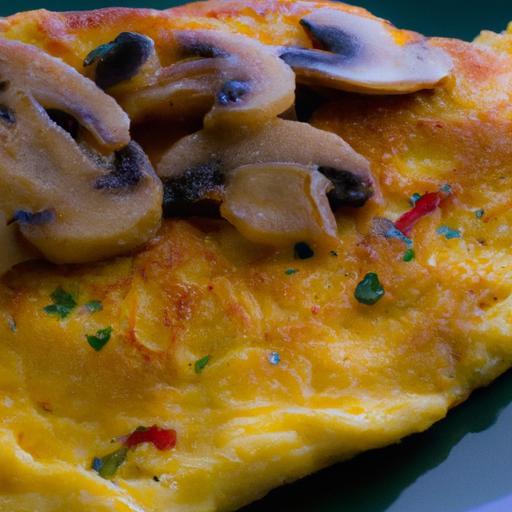 Fluffy Mushroom & Cheese Omelette: A Delicious Morning Boost