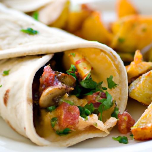 Hearty Pantry Breakfast Burritos with Egg & Crispy Potato