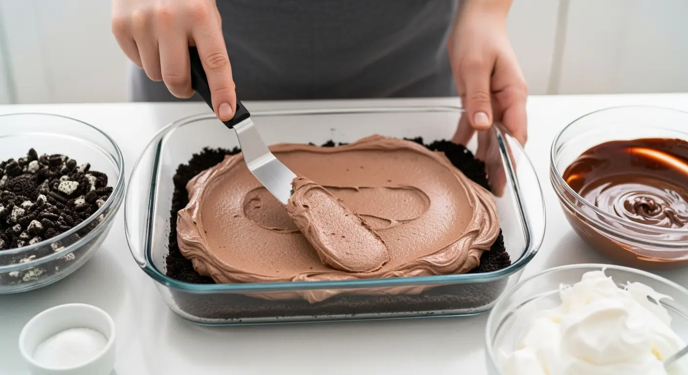 Decadent No-Bake Chocolate Lasagna with Oreo Crust Delight