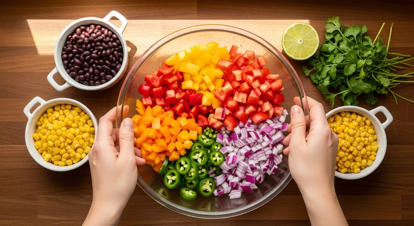 Delicious No-Cook Cowboy Caviar Dip: Quick, Fresh, and Flavor-Packed!