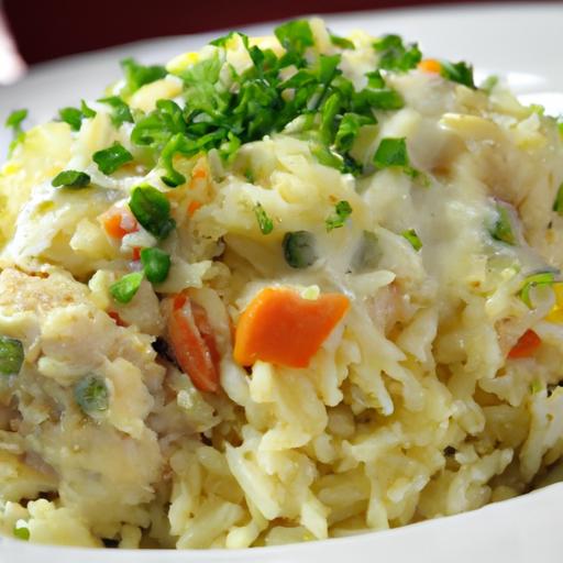 Effortless 5-Ingredient Chicken & Rice casserole Delight