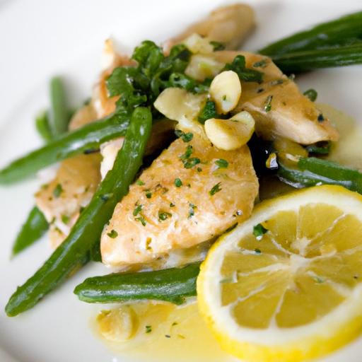 Zesty One-Pot Lemon Garlic Chicken with Tender Green Beans