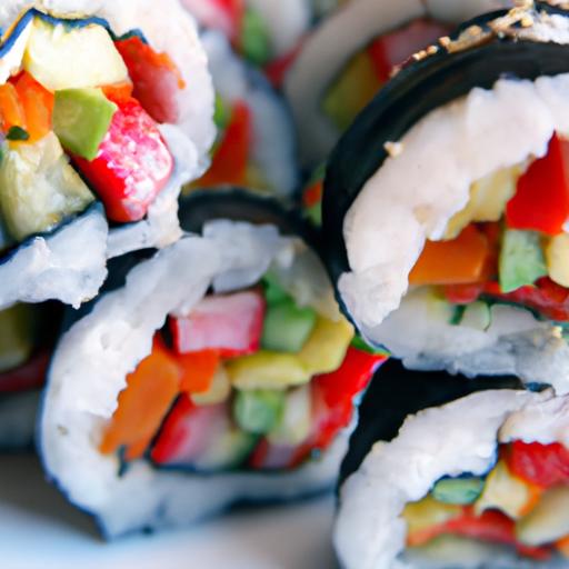 Crafting Colorful Homemade Vegetarian⁢ Sushi Rolls at‌ Home