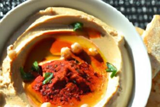 Bright & Bold: Crafting Homemade Roasted Red Pepper Hummus