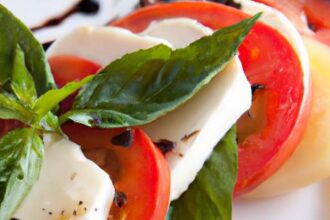 Timeless Caprese Salad: Fresh Flavors with Balsamic Glaze