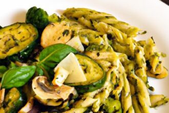 Transform Leftover Roasted Veggies into Zesty Pesto Pasta