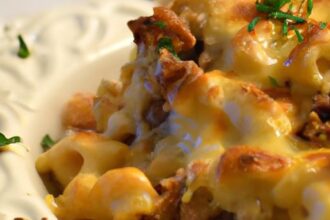 Simple & Savory: 5-Ingredient Beefy Cheesy Pasta Bake