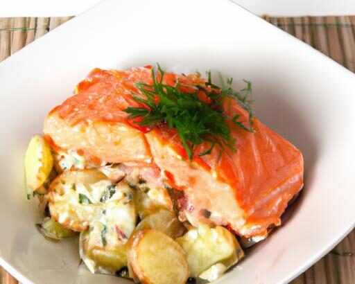 Easy 5-Ingredient Salmon & Potato Bake for Busy Weeknights