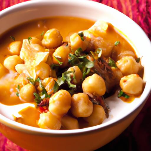 Hearty Moroccan Chickpea Soup Made with Pantry staples