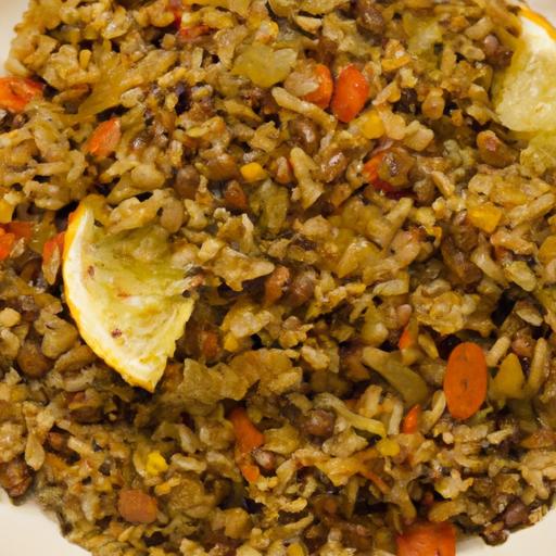 Hearty One-Pot Brown lentil and Rice Pilaf: A Flavorful Delight