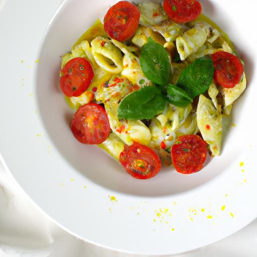 Speedy Creamy Pesto Pasta with Juicy Cherry ⁣Tomatoes
