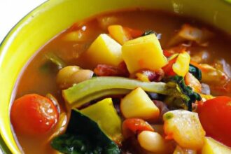 Hearty One-Pot Vegetarian Minestrone Soup: Simple & Savory