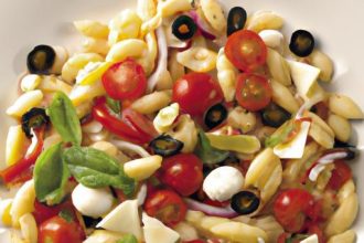 Fresh & Fast No-Cook Caprese Pasta Salad with Pre-Cooked Pasta