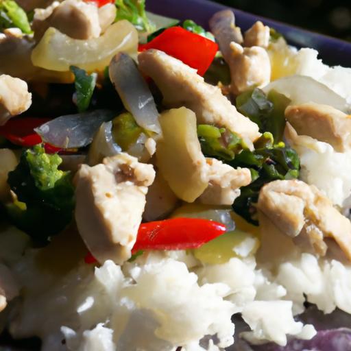 Savor Quick Thai Basil Chicken with Fragrant Jasmine Rice