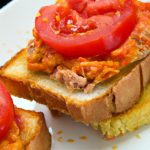 Tomato-Kissed Open-Faced Tuna Melts: A Savory Delight
