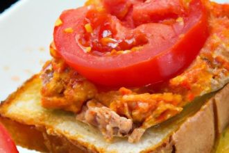 Tomato-Kissed Open-Faced Tuna Melts: A Savory Delight
