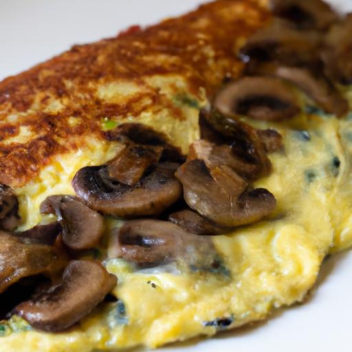 Fluffy Mushroom & Cheese Omelette: A Savory Morning Delight