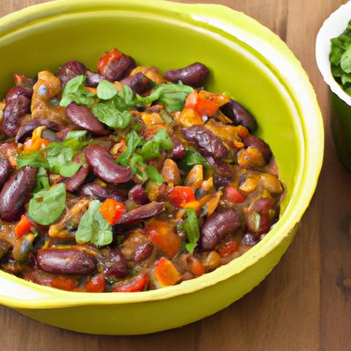 Hearty One-Pot Three-Bean Chili: Simple,savory,Vegetarian