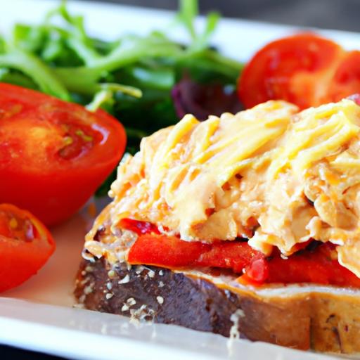 Tomato-Kissed Open-Faced Tuna Melts: A Savory Delight