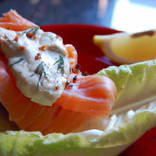 Elegant Endive Boats Filled with Creamy Smoked Salmon Dip