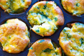 Power-Packed Meal Prep: Spinach & Feta Egg Muffins Recipe