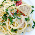 Delicate Angel Hair Pasta Tossed in Garlic and Fresh Herbs